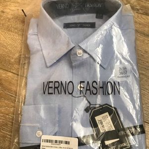 NWT Men’s dress blue shirt, long sleeve